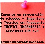 Experto en prevención de riesgos – Ingeniero y Tecnico en Araucanía – INGETAL INGENIERIA Y CONSTRUCCION S.A