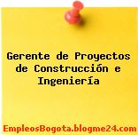 Gerente de Proyectos de Construcción e Ingeniería