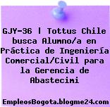 GJY-36 | Tottus Chile busca Alumno/a en Práctica de Ingeniería Comercial/Civil para la Gerencia de Abastecimi