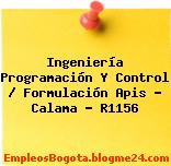 Ingeniería Programación y Control / Formulación APIs – Calama – r1156