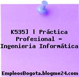 K535] | Práctica Profesional – Ingenieria Informática