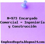 N-973 Encargado Comercial – Ingeniería y Construcción