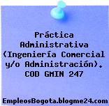 Práctica Administrativa (Ingeniería Comercial y/o Administración). COD GMIN 247