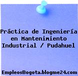 Práctica de Ingeniería en Mantenimiento Industrial / Pudahuel