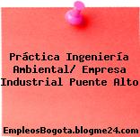 Práctica Ingeniería Ambiental/ Empresa Industrial Puente Alto