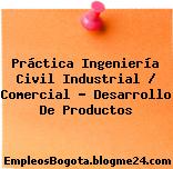 Práctica Ingeniería Civil Industrial / Comercial – Desarrollo De Productos