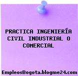 Práctica Ingeniería Civil Industrial o Comercial