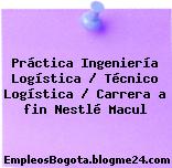 Práctica Ingeniería Logística / Técnico Logística / Carrera a fin Nestlé Macul