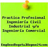 Practica Profesional Ingeniería Civil Industrial y/o Ingeniería Comercial