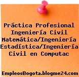 Práctica Profesional Ingeniería Civil Matemática/Ingeniería Estadística/Ingeniería Civil en Computac
