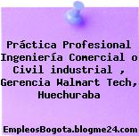Práctica Profesional Ingeniería Comercial o Civil industrial , Gerencia Walmart Tech, Huechuraba