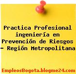 Practica Profesional ingeniería en Prevención de Riesgos – Región Metropolitana