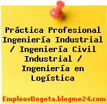 Práctica Profesional Ingeniería Industrial / Ingeniería Civil Industrial / Ingeniería en Logística