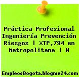 Práctica Profesional Ingeniería Prevención Riesgos | XTP.794 en Metropolitana | N