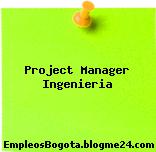 Project Manager Ingenieria