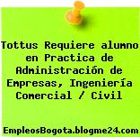 Tottus Requiere alumno en Practica de Administración de Empresas, Ingeniería Comercial / Civil