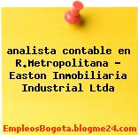 analista contable en R.Metropolitana – Easton Inmobiliaria Industrial Ltda