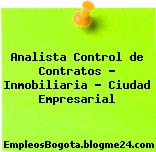 Analista Control de Contratos – Inmobiliaria – Ciudad Empresarial