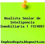 Analista Senior de Inteligencia Inmobiliaria | (VZ499)