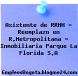 Asistente de RRHH – Reemplazo en R.Metropolitana – Inmobiliaria Parque La Florida S.A