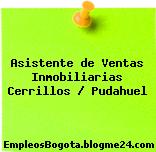 Asistente de Ventas Inmobiliarias Cerrillos / Pudahuel