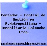 Contador – Control de Gestión en R.Metropolitana – Inmobiliaria Caleuche Ltda