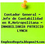 Contador General – Jefe de Contabilidad en R.Metropolitana – INMOBILIARIA PATRICIO LYNCH