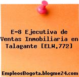 E-8 Ejecutiva de Ventas Inmobiliaria en Talagante [ELW.772]