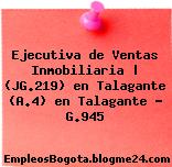Ejecutiva de Ventas Inmobiliaria | (JG.219) en Talagante (A.4) en Talagante – G.945