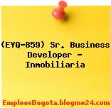 (EYQ-859) Sr. Business Developer – Inmobiliaria