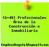 (G-49) Profesionales Área de la Construcción e Inmobiliaria