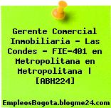 Gerente Comercial Inmobiliaria – Las Condes – FIE-401 en Metropolitana en Metropolitana | [ABH224]