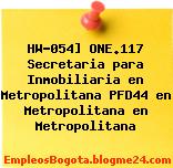 HW-054] ONE.117 Secretaria para Inmobiliaria en Metropolitana PFD44 en Metropolitana en Metropolitana