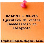 HZJ419] – NB-215 Ejecutiva de Ventas Inmobiliaria en Talagante