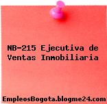 NB-215 Ejecutiva de Ventas Inmobiliaria