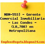 NBN-553] – Gerente Comercial Inmobiliaria – Las Condes – (LA.700) en Metropolitana