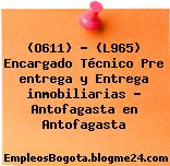 (O611) – (L965) Encargado Técnico Pre entrega y Entrega inmobiliarias – Antofagasta en Antofagasta
