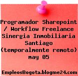 Programador Sharepoint / Workflow Freelance Sinergia Inmobiliaria Santiago (temporalmente remoto) may 05