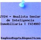 ZV24 – Analista Senior de Inteligencia Inmobiliaria | (VZ499)