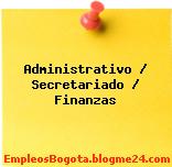 Administrativo / Secretariado / Finanzas
