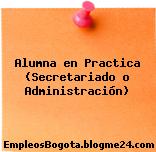 Alumna en Practica (Secretariado o Administración)