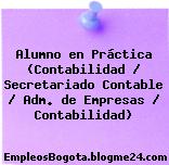 Alumno en Práctica (Contabilidad / Secretariado Contable / Adm. de Empresas / Contabilidad)