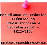 Estudiante en práctica (Técnico en Administración o Secretariado) – [KII-315]