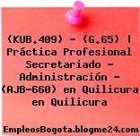 (KUB.409) – (G.65) | Práctica Profesional Secretariado – Administración – (AJB-660) en Quilicura en Quilicura