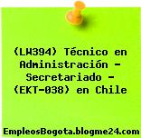 (LW394) Técnico en Administración – Secretariado – (EKT-038) en Chile