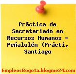 Práctica de Secretariado en Recursos Humanos – Peñalolén (Prácti, Santiago