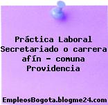 Práctica Laboral Secretariado o carrera afín – comuna Providencia