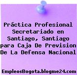 Práctica Profesional Secretariado en Santiago, Santiago para Caja De Prevision De La Defensa Nacional