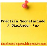 Práctica Secretariado / Digitador (a)