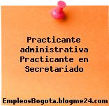 Practicante administrativa Practicante en Secretariado